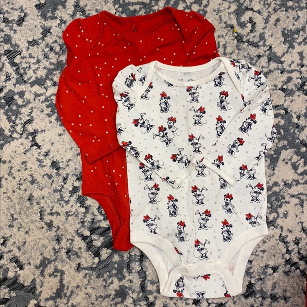 Baby Gap/Disney Baby long Sleeve Onesies